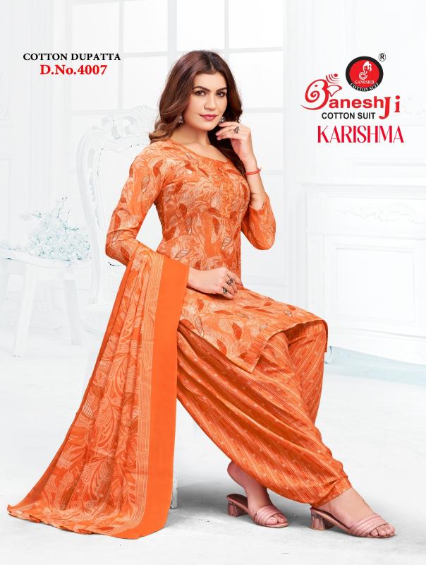Ganeshji karishma patiyala vol 4 cotton dress material wholesale